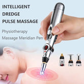 Smart Massager Pen, Acupuncture Pulse Meridian Massage Pen, Trigger Point Massager, Pain Relief Therapy Back Neck Face Beauty Roller, 3 Heads Meridian Pen, Electro Acupuncture Muscle Device